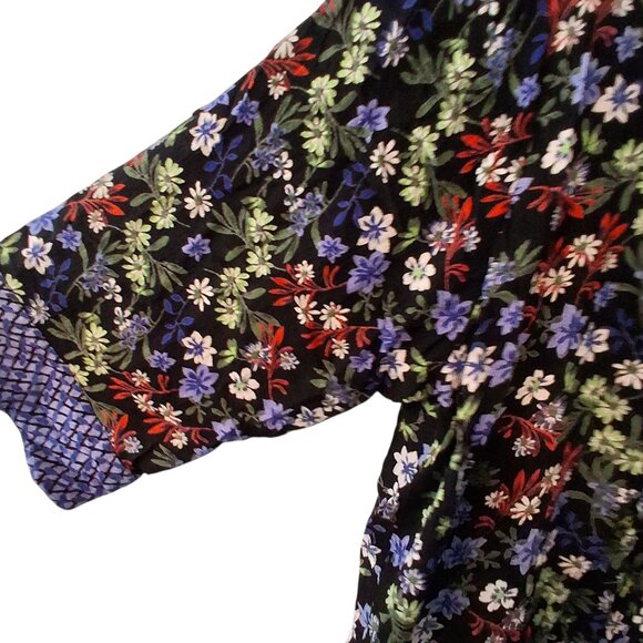 La Cera nwt shirt womens size 3x floral tunic rayon *small flaw - Picture 4 of 6